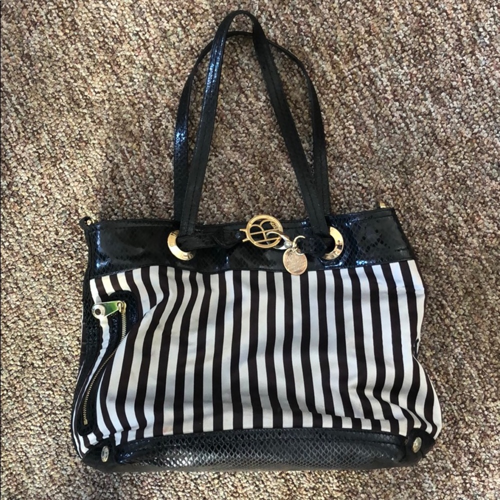 Henri Bendel tote purse Alligator skin bag RARE